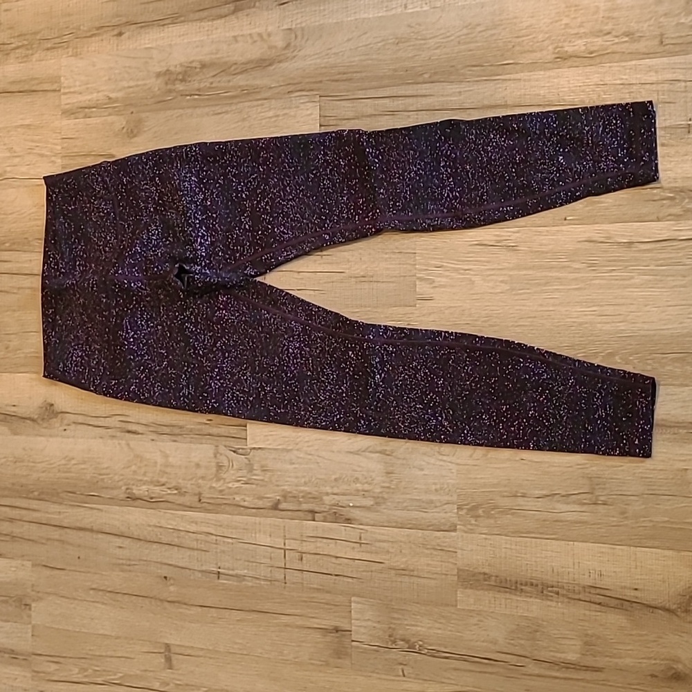 Lululemon Wunder Under Speckled Galaxy Legging Size 8 High Waist Tummy Control